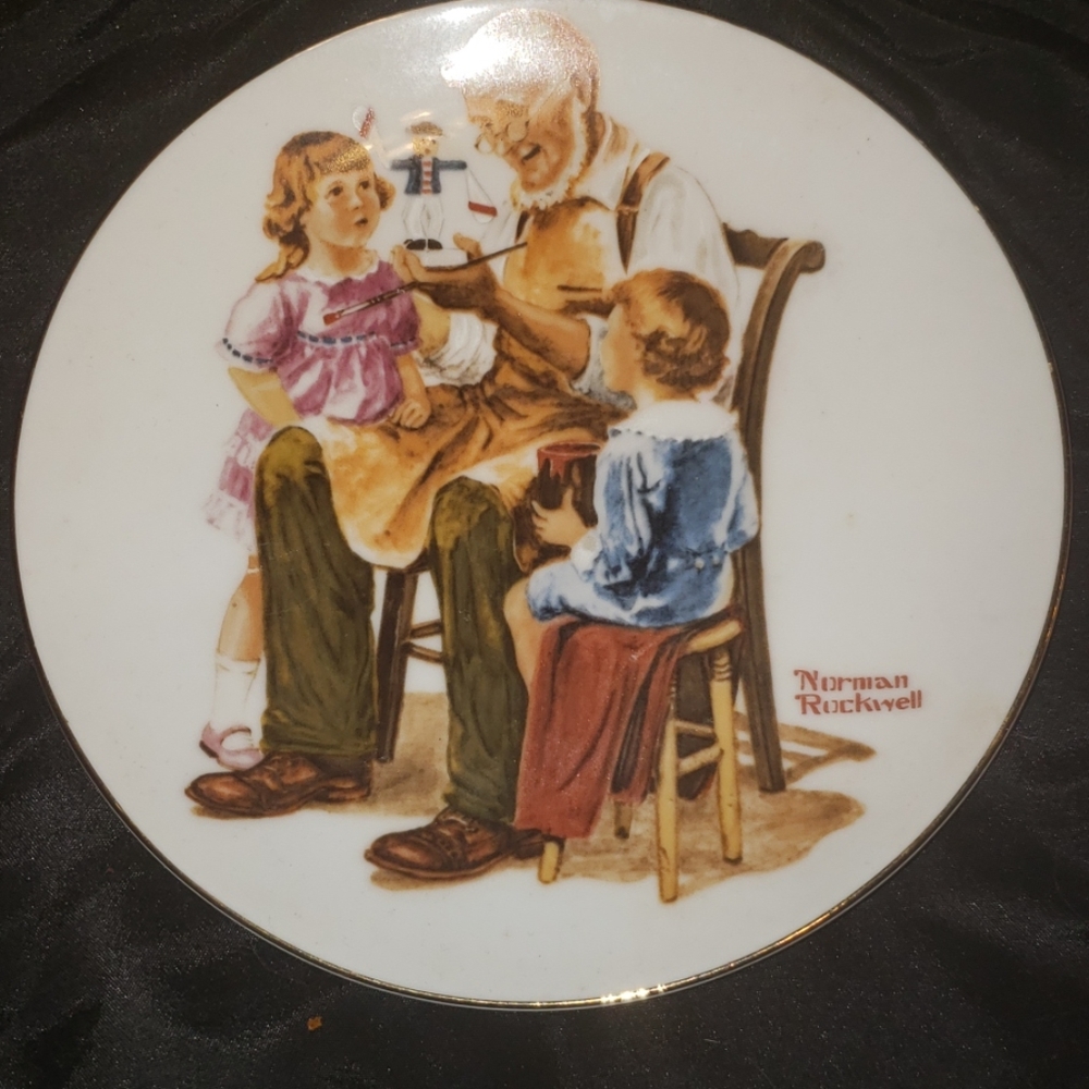 Norman Rockwell Toymaker Limited Edition 1982 International Finders Japan